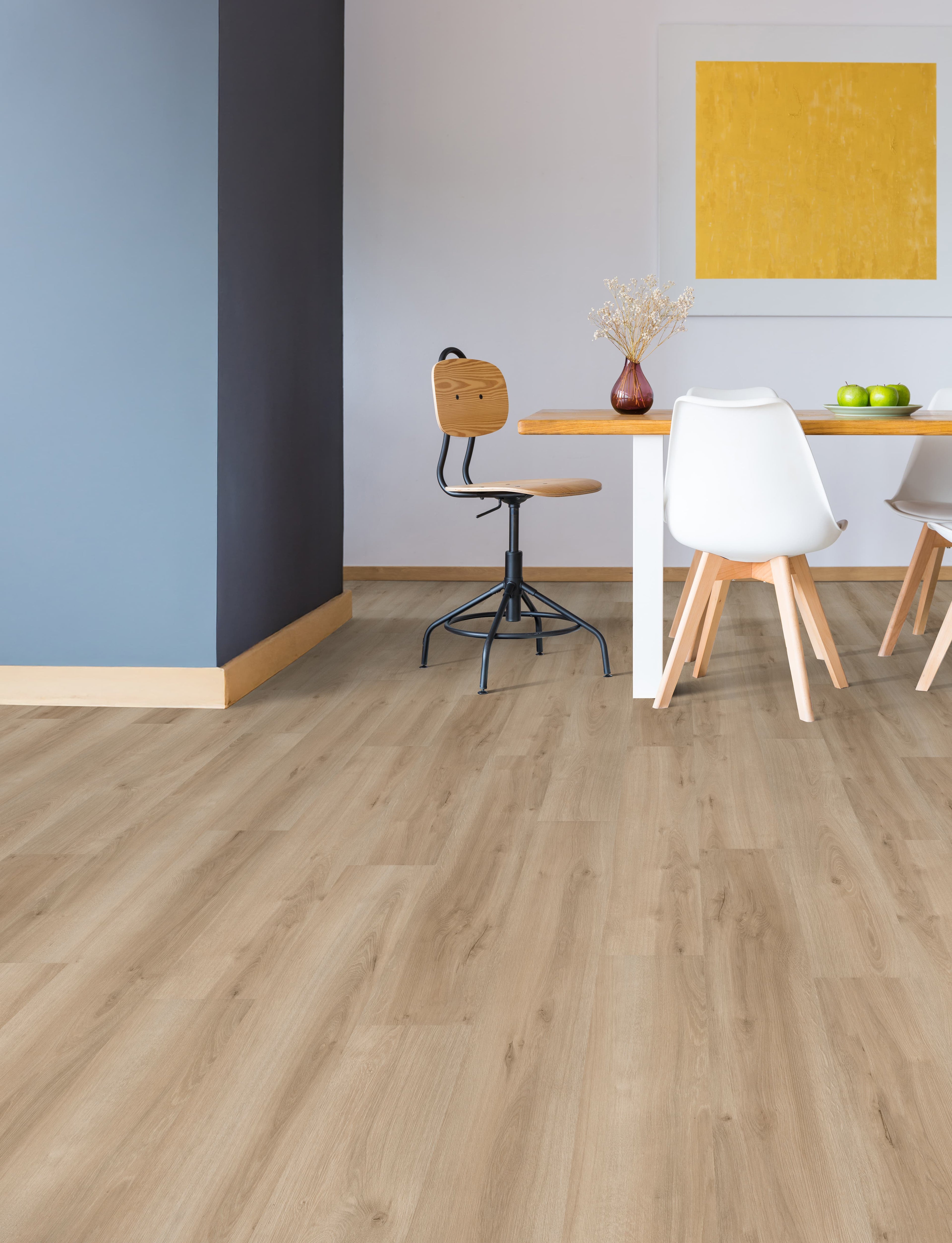 LifeProtect 12 mm Fresco waterproof wood-core flooring installed in a dining room